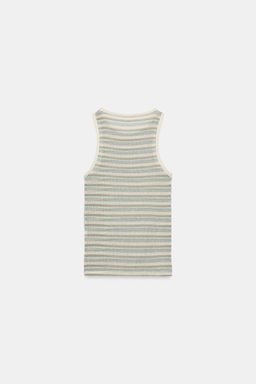 STRIPED SLEEVELESS TOP - Zara фото 9