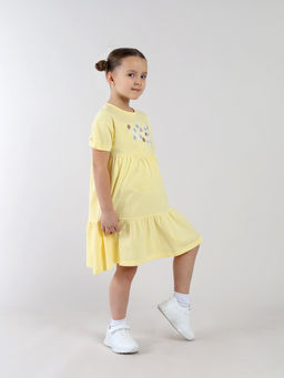 CRB wear / CSKG 64019-30-432 Платье для девочки,желтый/Ex.Cherubino  фото 3