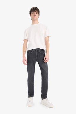 Slim Tapered Fit Dar Kal?p Normal Bel Daralan Paca Jean Pantolon - Defacto фото 3