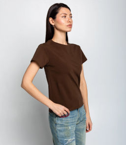 Футболка #КТ250361, тёмный хаки - Dommod фото 2