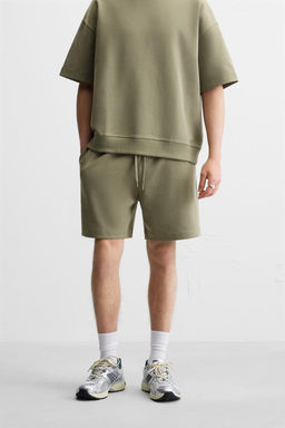 INTERLOCK TEXTURED BERMUDA SHORTS - Zara фото 29