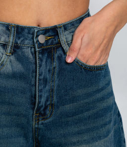 Джинсовые шорты #КТ7781 (1), синий - Dommod фото 5