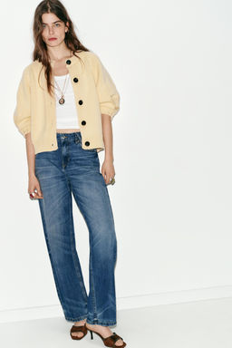 TOP PUNTO FRUNCES / Lila claro