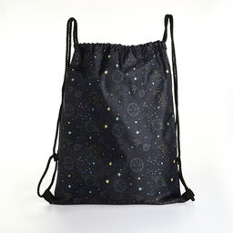 Мешок для обуви Космос, 32*0,5*40 см, отд на шнурке, черный