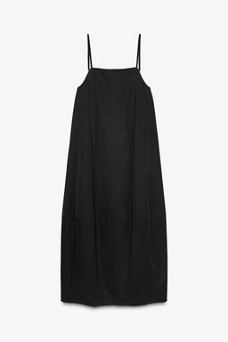 MIDI DRESS WITH PLEATED BACK - Zara фото 6