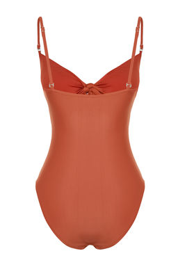 TRENDYOLMILLA Siyah Straplez Cut Out/Pencereli Hipster Mayo TBESS22MA0001 фото 9