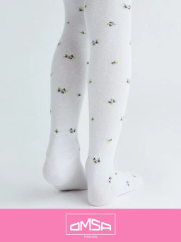 OMSA kids Collant 12Р43-2 с рисунком (розочки) - rosa chiaro  фото 24