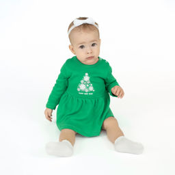 Боди-платье ясельное зеленое БД-1501 (68, 44)