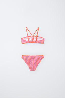 6-14 A?OS/ BIKINI TEXTURA / Rosa fl?or - Zara фото 2