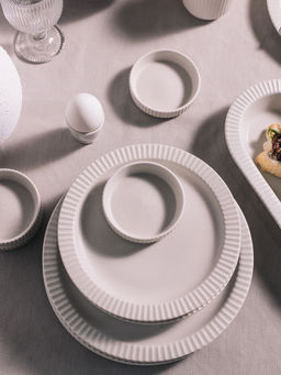 Тарелки Magistro Jarwah Lausanne, d=21.3 см, обеденные, набор 2 шт., фарфор, белые