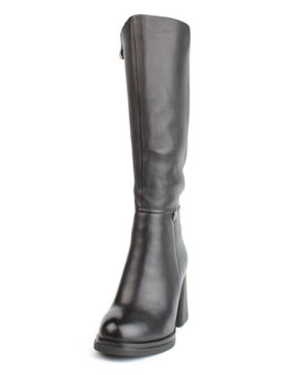 02-FN935-1M BLACK Сапоги зимние женские (натуральная кожа, байка, натуральный мех)