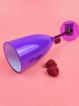 Цена за 2 шт. Фужер для шампанского 180мл пластиковый (цвет микс) OLS-179-4