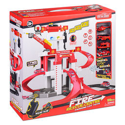 Парковка "Станция обслуживания" красная, в коробке