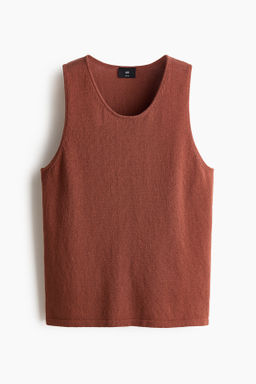 Camiseta sin mangas en punto Regular Fit