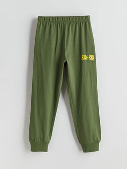 Bask?l? Erkek ?ocuk Pijama Alt?