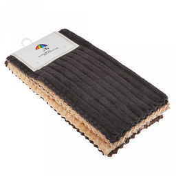 Салфетка для уборки 30х30см "Абсолют", микрофибра, набор 5шт (Китай)