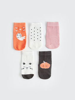 Desenli K?z Bebek Soket ?orap 5li