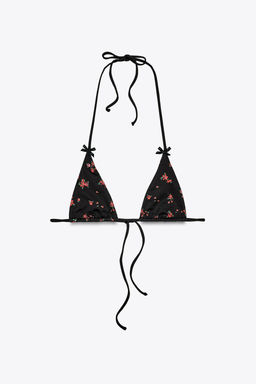 FLORAL PRINT BIKINI TOP - Zara фото 6