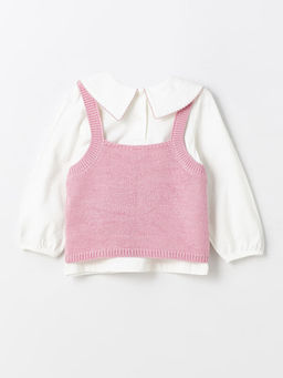 Bebe Yaka Uzun Kollu K?z Bebek 3l? Tak?m