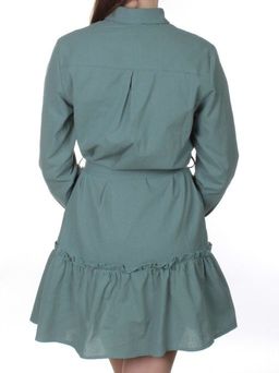 806 Платье хлопковое с рюшами Fashion