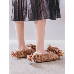 Тапочки Львёнок коричневые с задником - Halluci фото 4