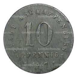 Монета 10 пфеннигов 1917 года Германия  Нотгельд Ашшафенбург