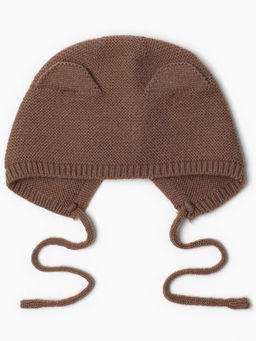 Шапка вязаная детская «Крошка Я», размер 48-50, кофейная