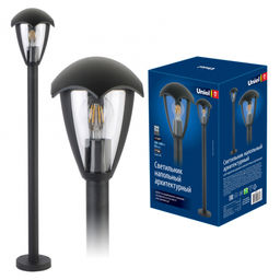 UUL-T80A 60W/E27 IP54 BLACK Светильник уличный, под лампу Е27. Архитектурный напольный. Корпус черный. TM Uniel.