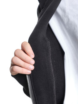 Толстовка с начесом оверсайз на молнии 22-5609 мятный - Mini maxi фото 22