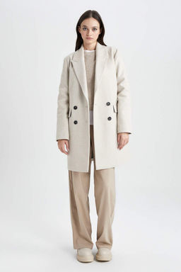 Пальто Ka_e стандартного кроя - Defacto фото 2