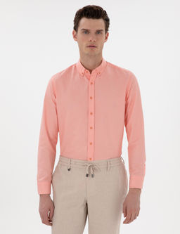 Рубашка Pierre Cardin Regular Fit розовая