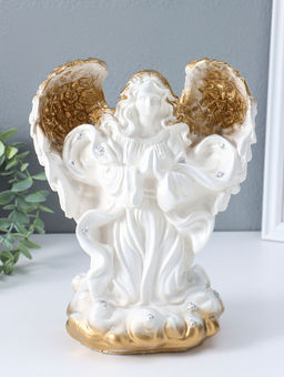 Фигура "Ангелина" белая, 27х14х15 см