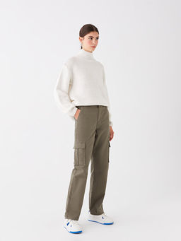 Standart Fit Kad?n Kargo Pantolon