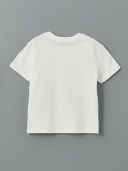 Bisiklet Yaka Bask?l? Erkek ?ocuk Ti??rt