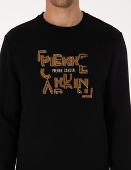 Siyah Regular Fit Sweatshirt - Pierre cardin фото 6