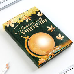 Ежедневник в подарочной коробке, А5, 80 листов, твердая обложка Золотому учителю - Artfox фото 9