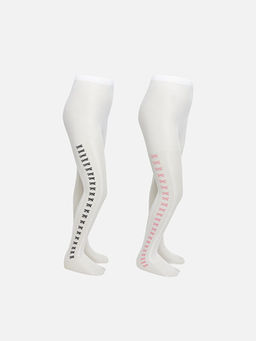 Fiyonk Detayl? K?z ?ocuk K?lotlu ?orap 2li