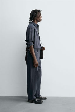 RELAXED FIT FLOWING TROUSERS - Zara фото 4