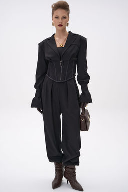 Пиджак  корсет Джуди (чёрный) - Эльза фото 33