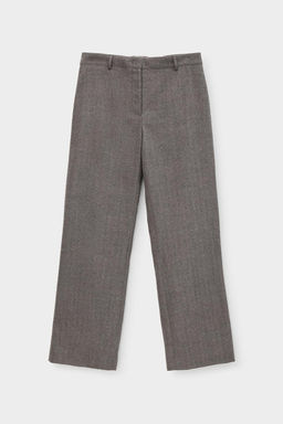 ЕТ 40009/темно-коричневый,елка брюки жен