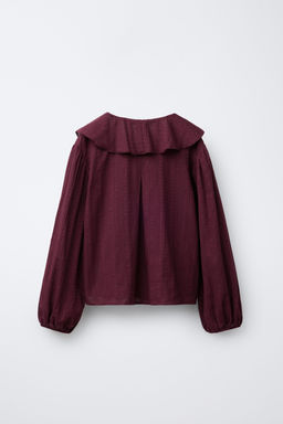 ROMANTIC SHIRT WITH RUFFLED COLLAR - Zara фото 8