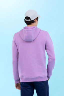 Сиреневый базовый свитшот с капюшоном (унисекс) - U.s. polo assn фото 14