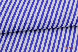 Бязь Темно-синяя полоска, СОРТ2, ш.1.5м, хлопок-100%, 120гр/м.кв - Купава фото 2