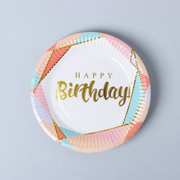 Набор для оформления праздника «Happy birthday», геометрия