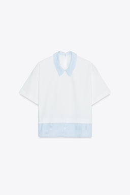 STRIPED COMBINED T-SHIRT - Zara фото 10