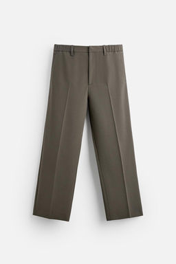 STRAIGHT-LEG JOGGER WAIST TROUSERS - Zara фото 6