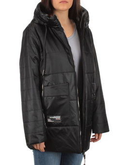 BM-1100 BLACK Куртка демисезонная женская АЛИСА (100 гр. синтепон) - Фабричный китай фото 8