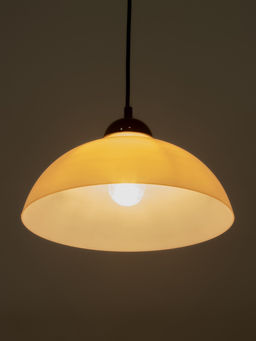 Светильник подвесной «Хоста», 1×15 Вт, Е27, 29×29×13(74) см, белый/чёрный