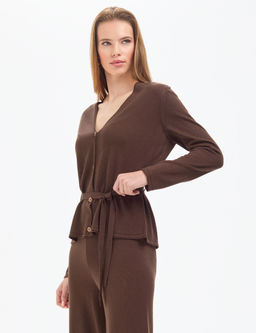 Kahverengi Comfort Fit Triko H_rka