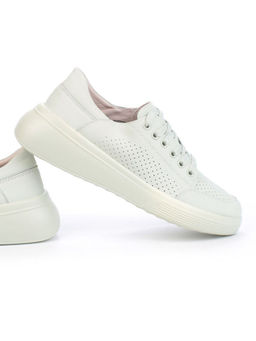 05-PDD180-5 LT. GREEN Кроссовки женские (натуральная кожа)